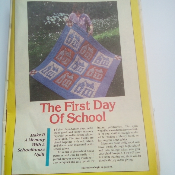 Old Fashioned Patchwork Vintage Magazine Quilting Quilt Patterns - Picture 11 of 13